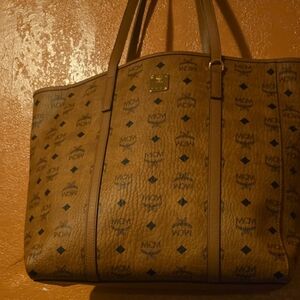 MCM Cognac Visetos Tote